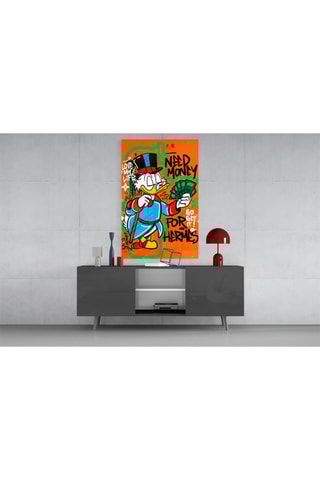 Tableau en verre trempé Hermes' Scrooge 