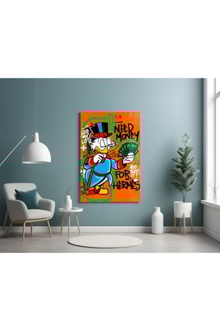 Tableau en verre trempé Hermes' Scrooge 