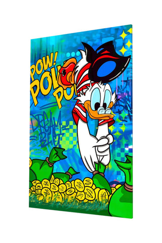 Tableau en verre trempé Donald the Money Man Glass 