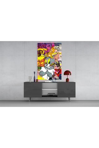 Tableau en verre trempé Tom & Jerry 