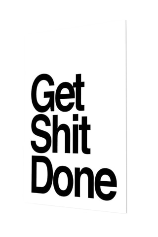 Tableau en verre trempé Get Shit 