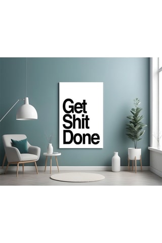 Tableau en verre trempé Get Shit 