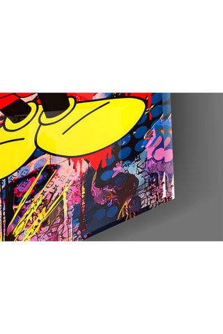 Tableau en verre trempé Mickey and Minnie Disney The Color of Love 