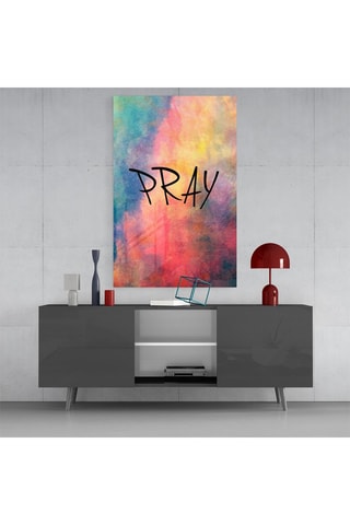 Tableau en verre trempé Pray