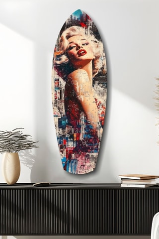 Décoration murale en verre trempé Marilyn Monroe Vintage Dreams - Multicolor