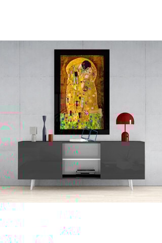 Tableau en verre trempé "Le Baiser" - Klimt - Reproduction