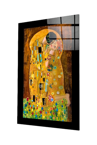 Tableau en verre trempé "Le Baiser" - Klimt - Reproduction