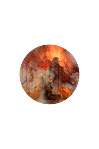 Tableau en verre trempé Vue de la lave