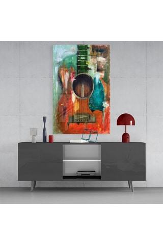 Tableau en verre trempé Guitar