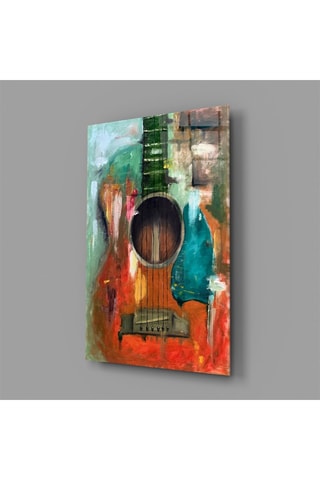Tableau en verre trempé Guitar