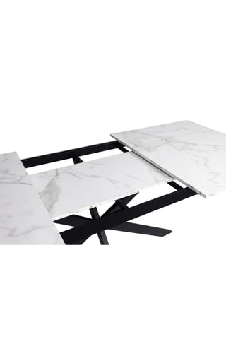 Table extensible Glam - Blanc et noir