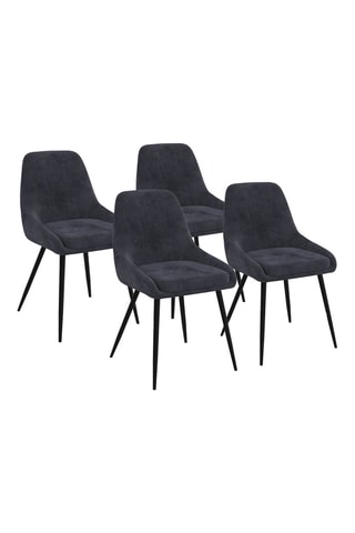 4 chaises Olivia - Gris