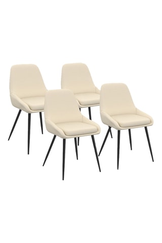 4 chaises Ornella - Beige