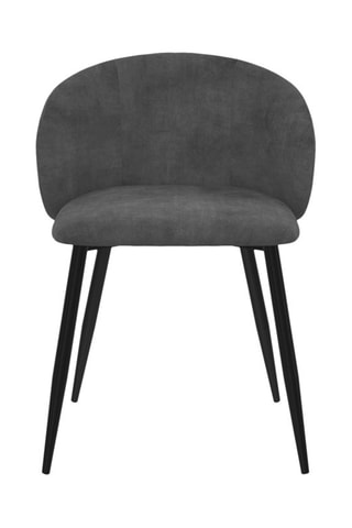 4 chaises Léona - Gris foncé