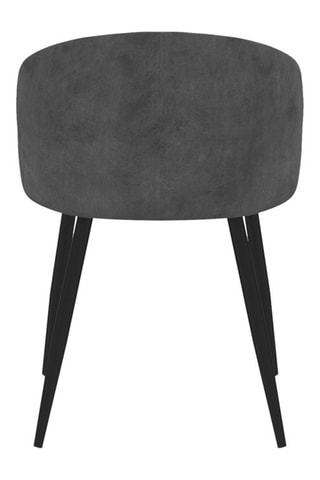 4 chaises Léona - Gris foncé