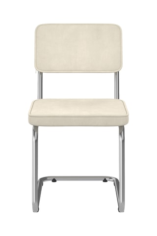 4 chaises Naya - 44 x 79 x 52 cm - Revêtement en velours