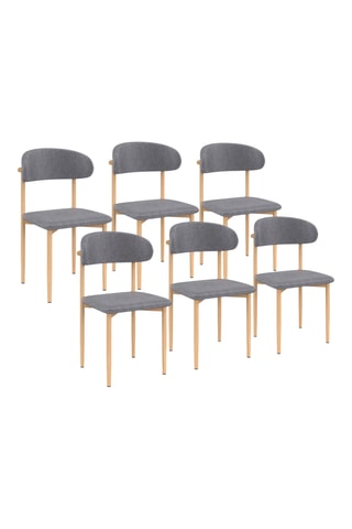 6 chaises Callisto  - 48 x 80 x 47 cm