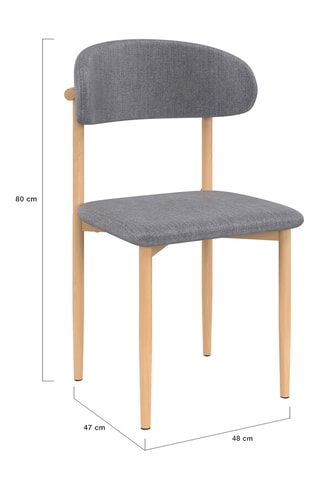 6 chaises Callisto  - 48 x 80 x 47 cm