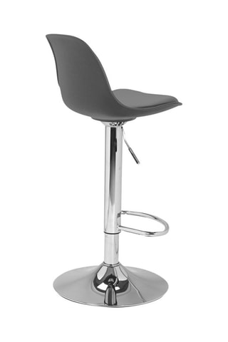 2 tabourets de bar Karl  - Gris - 63 à 84 cm