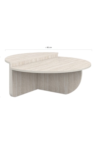 Table basse asymétrique - 90 x 35 x 90 cm
