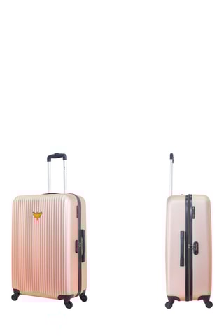 Valise grand volume Agata - 75 cm - Doré rose