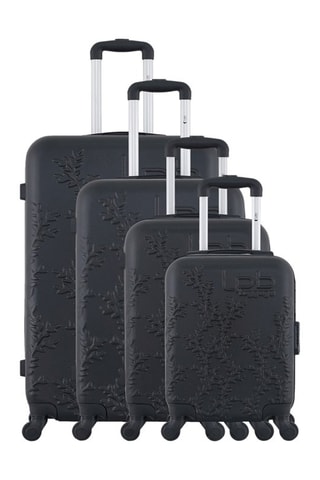 Set de 4 valises Nais  - 46/55/65/75 cm - Noir