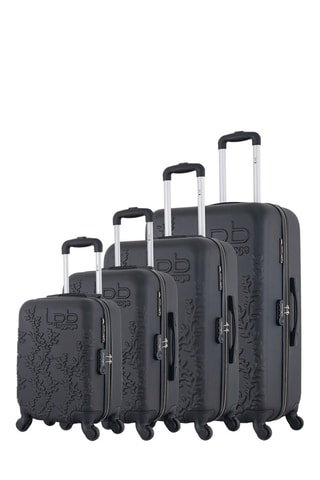 Set de 4 valises Nais  - 46/55/65/75 cm - Noir