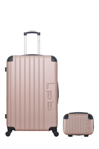 Valise grand volume et vanity Hambourg - 75/23 cm - Rose