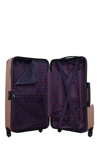 Valise grand volume et vanity Hambourg - 75/23 cm - Rose