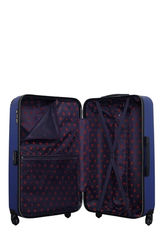 Set de 2 valises et vanity Hambourg - 65/75/23 cm - Bleu marine