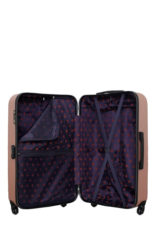 Valise grand volume Naïs (L) - 75 cm - Doré rose