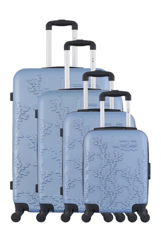 Set de 4 valises Nais - 46/55/65/75 cm - Bleu