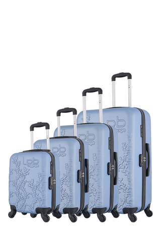 Set de 4 valises Nais - 46/55/65/75 cm - Bleu