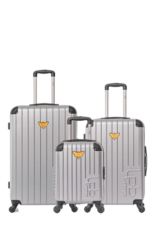 Set de 3 valises Marianne - 46/65/75 cm - Gris