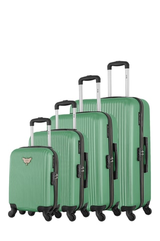 Set de 4 valises Agata - 75/65/55/46 cm - Vert d'eau