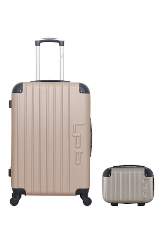 Valise semaine et vanity Hambourg (M/K) - 65/23 cm - Beige