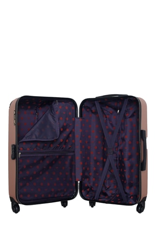 Valise semaine et vanity Hambourg (M/K) - 65/23 cm - Doré rose