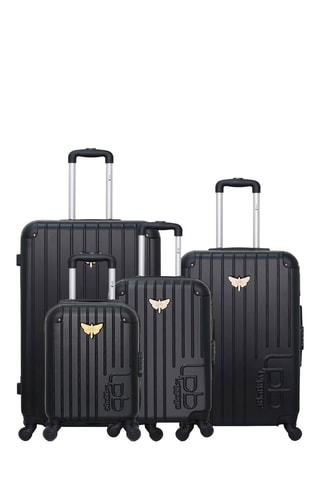 Set de 4 valises Marianne - 46/55/65/75 cm - Noir