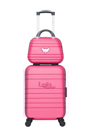 Valise cabine et vanity Aurélia-H - 55/23 cm - Fuchsia