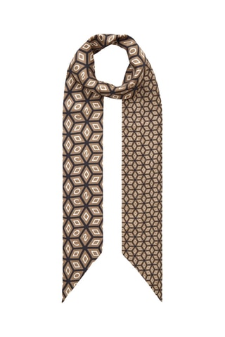 Lenço em seda - Castanho
