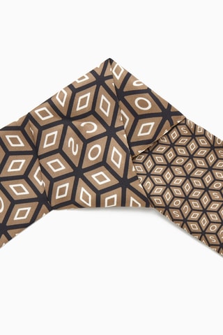 Lenço em seda - Castanho
