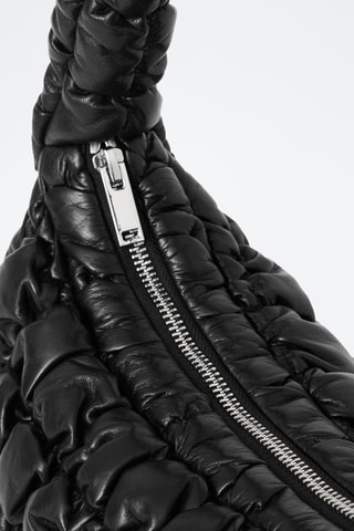 Borsa a spalla in pelle - Nero