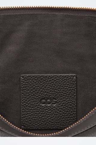 Pochete em couro - Castanho-escuro