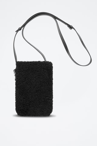 Mala a tiracolo em lã - Preto