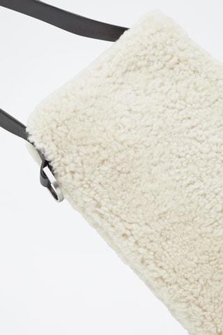 Mala a tiracolo em lã - Cru