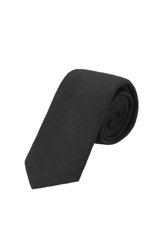 Gravata em linho - Preto