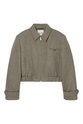 Casaco de lã - Castanho