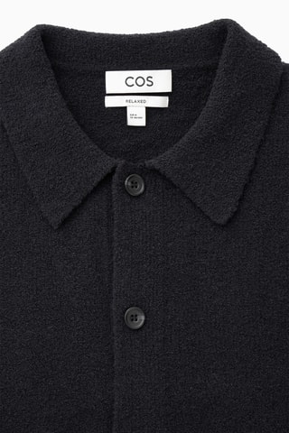 Casaco em lã - Azul-marinho