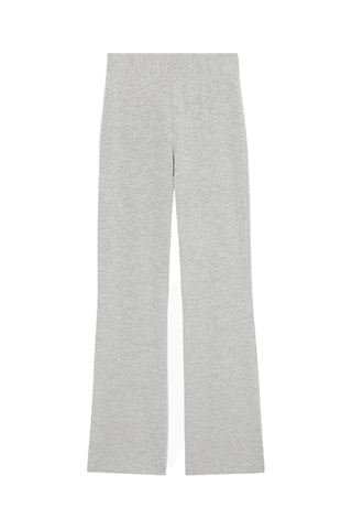 Calças - Cinzento-claro mesclado