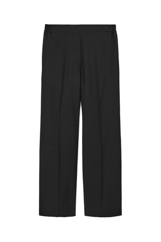 Calças em lã - Preto